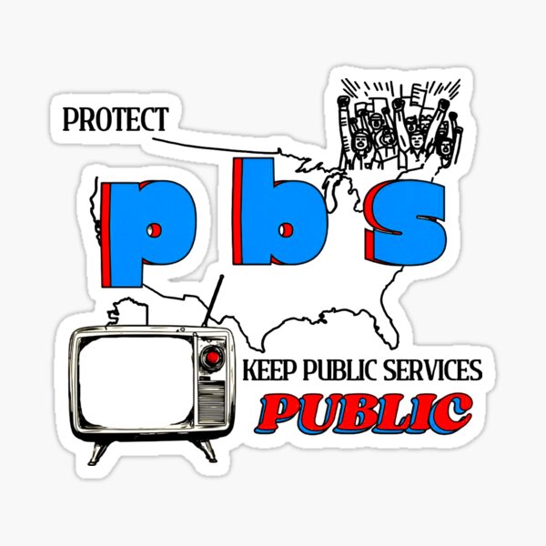 protect our public media Sticker