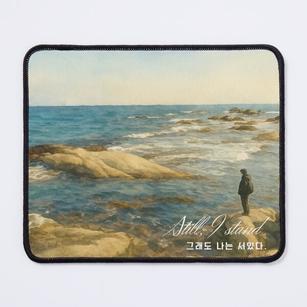 Item preview, Still, I Stand – Korean Watercolor Ocean Reflection Art designed and sold by checkitbuddy.