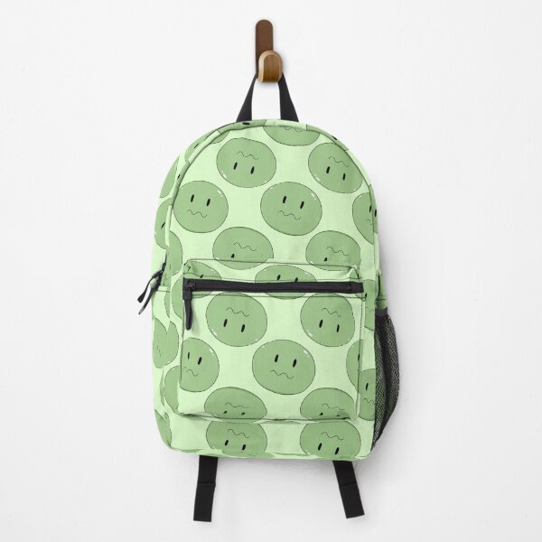 Item preview, Green Nausea face seamless pattern designed and sold by YQvibe Studio.