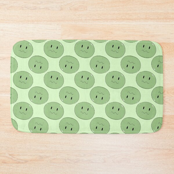 Item preview, Green Nausea face seamless pattern designed and sold by YQvibe Studio.