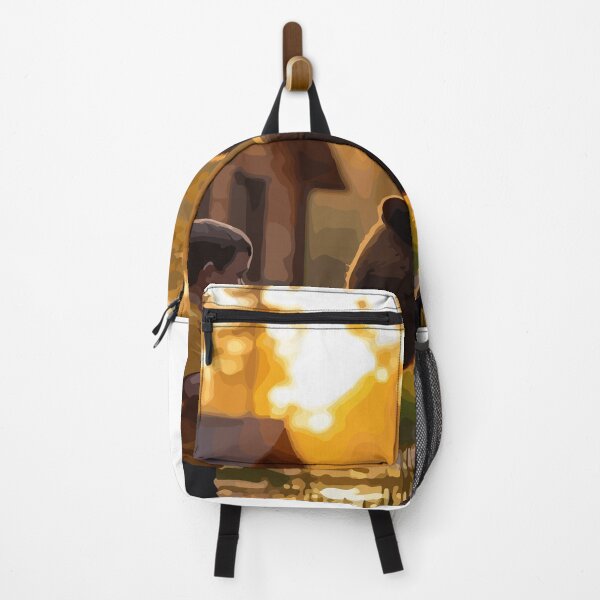 Item preview, A giant brown bear admires the boy's work. designed and sold by Whose-sweat.