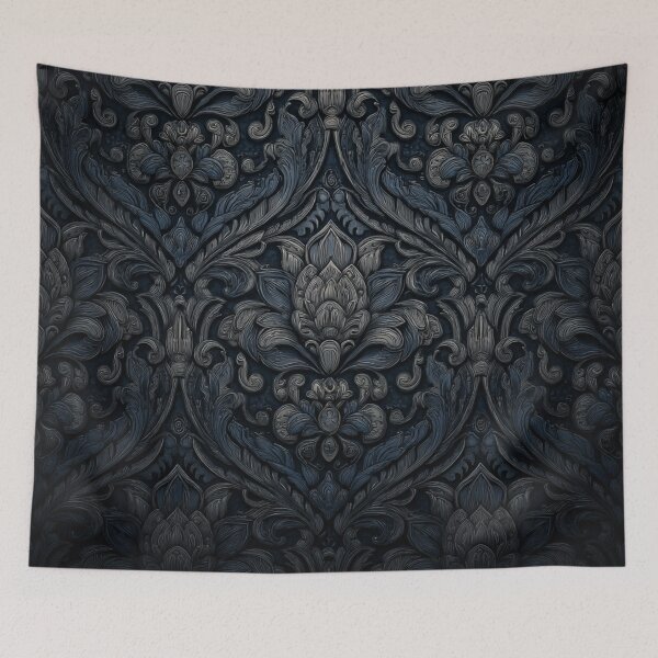 Item preview, Medieval Dark Damask Pattern designed and sold by GrinGalore.