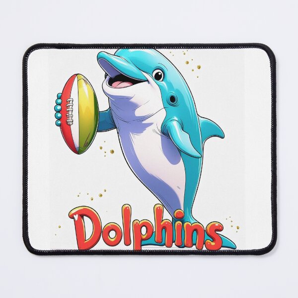 Item preview, "Funny Dolphin Rugby Sketch – Dolphins NRL Inspired Art" designed and sold by KnzSHOPPING.