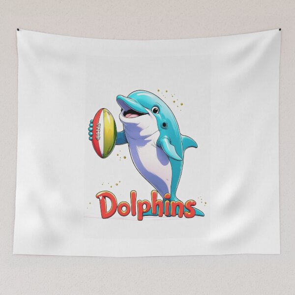 Item preview, "Funny Dolphin Rugby Sketch – Dolphins NRL Inspired Art" designed and sold by KnzSHOPPING.