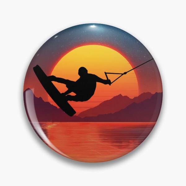 Item preview, Wakeboard at sundown - red designed and sold by Mikakujumi.