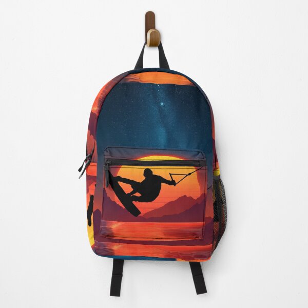 Item preview, Wakeboard at sundown - red designed and sold by Mikakujumi.