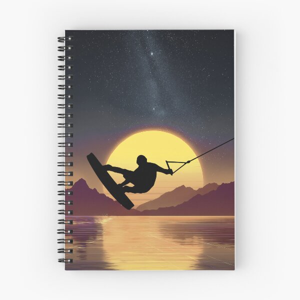 Item preview, Wakeboard at sundown - night designed and sold by Mikakujumi.