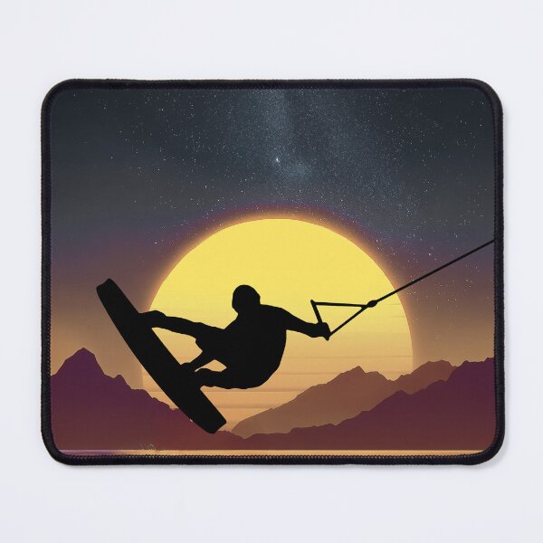 Item preview, Wakeboard at sundown - night designed and sold by Mikakujumi.
