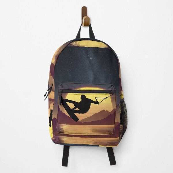 Item preview, Wakeboard at sundown - night designed and sold by Mikakujumi.