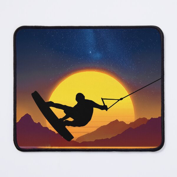 Item preview, Wakeboard at sundown - yellow designed and sold by Mikakujumi.