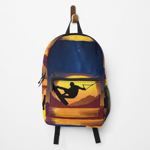 Item preview, Wakeboard at sundown - yellow designed and sold by Mikakujumi.