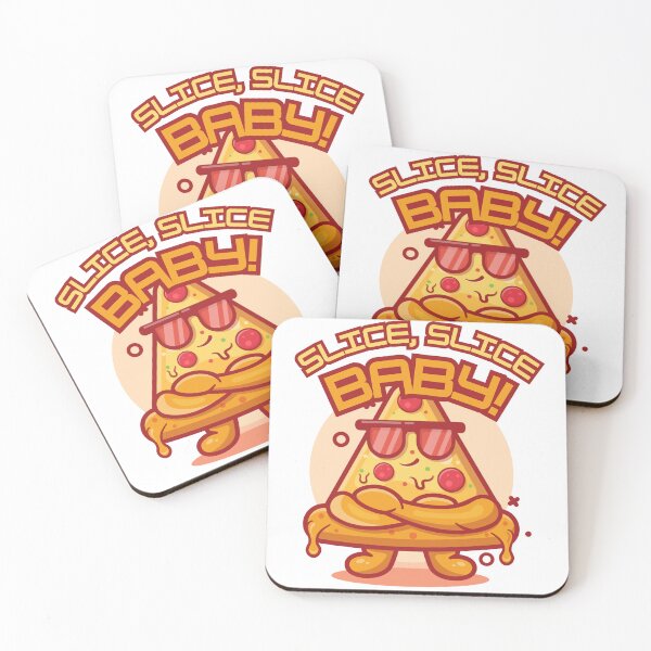 Item preview, Slice, Slice, Baby – Funny Pizza Design designed and sold by Ink on Thread.