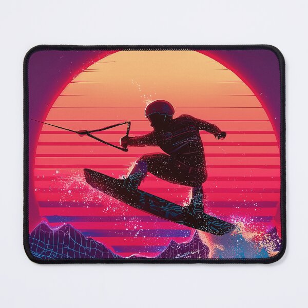 Item preview, Retro Neon Wakeboard at sundown - purple designed and sold by Mikakujumi.