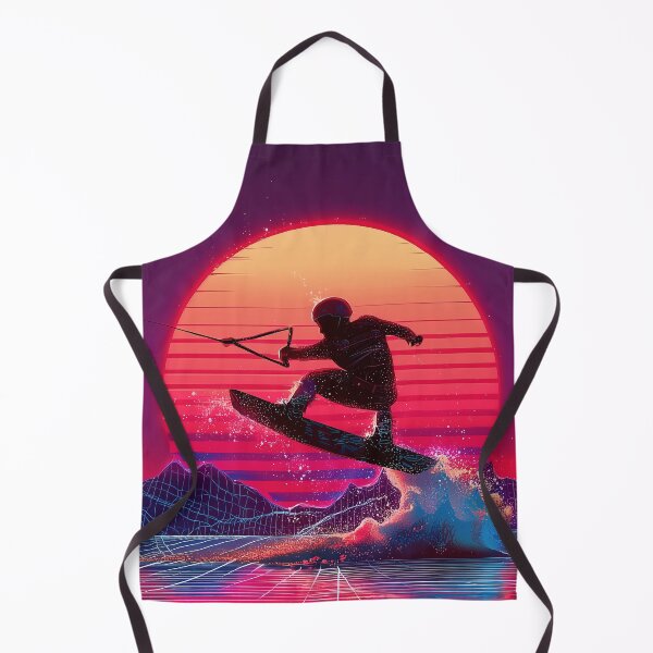 Item preview, Retro Neon Wakeboard at sundown - purple designed and sold by Mikakujumi.
