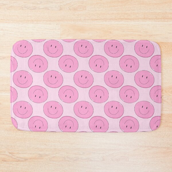 Item preview, pink smile happy face seamless pattern designed and sold by YQvibe Studio.