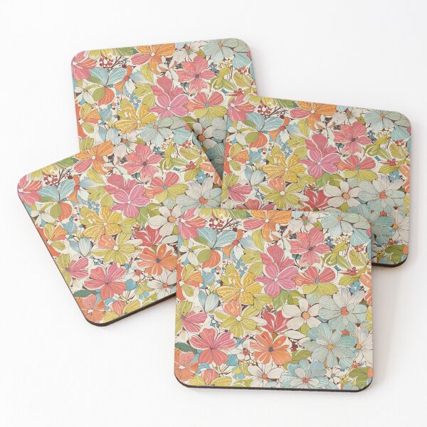 Item preview, Retro Flower Motif designed and sold by CoolPixels.