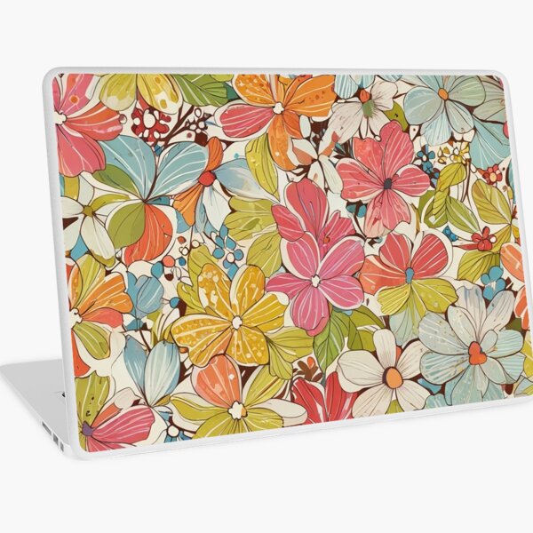 Aperçu de l'œuvre Motif floral rétro créée et vendue par CoolPixels.