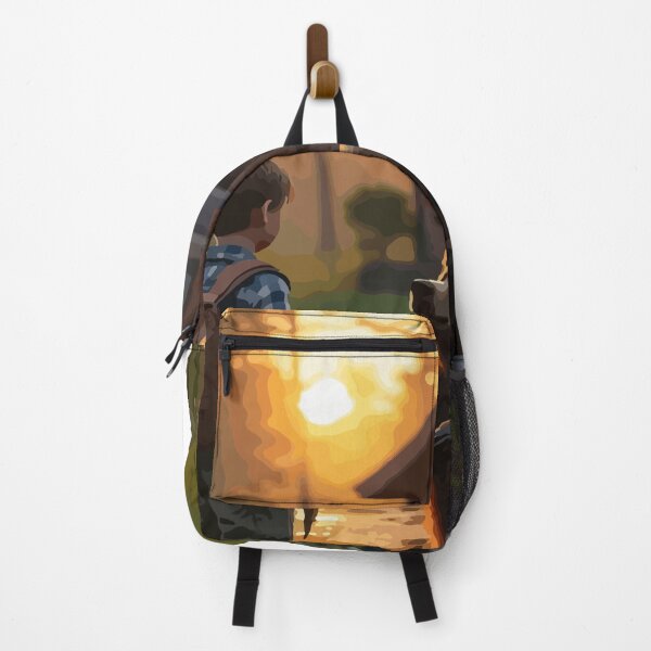Item preview, A giant brown bear admires the boy's work. designed and sold by Whose-sweat.
