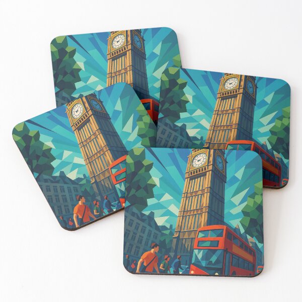Item preview, London Big Ben – Icon in Motion (Pop Art Travel Poster and Greeting Card) designed and sold by Earth Celebration Designs.