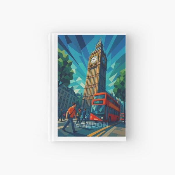 Item preview, London Big Ben – Icon in Motion (Pop Art Travel Poster and Greeting Card) designed and sold by Polygonist.