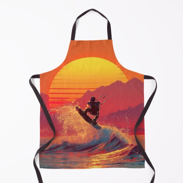 Item preview, Retro Neon Kitesurf at sundown designed and sold by Mikakujumi.