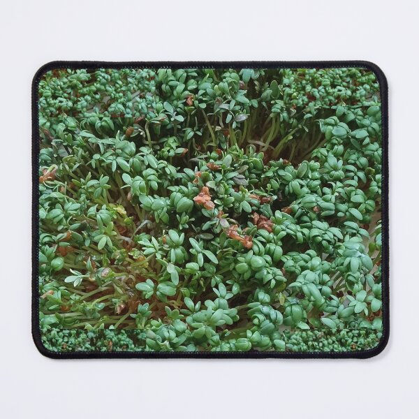 Item preview, Green Vitality – Fresh Garden Cress Close-Up Collage designed and sold by Marzenia-M-L.