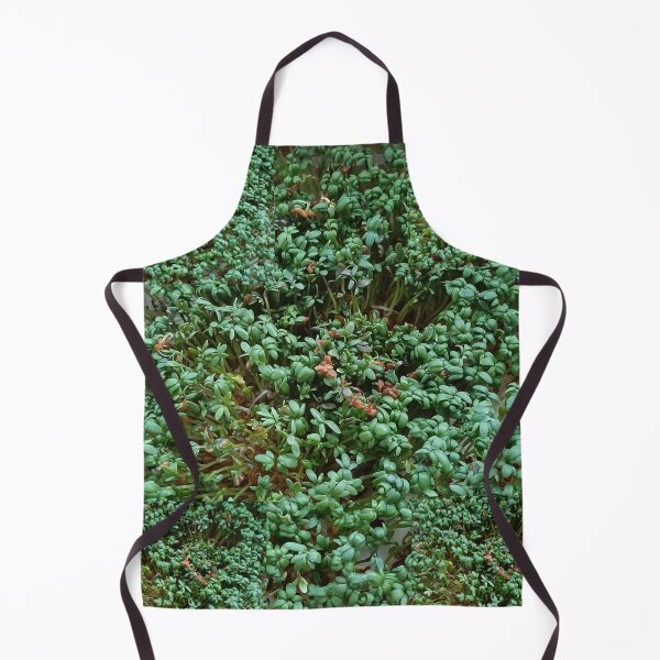 Item preview, Green Vitality – Fresh Garden Cress Close-Up Collage designed and sold by Marzenia-M-L.