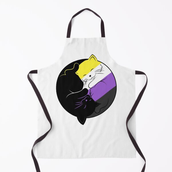Item preview, Subtle Non Binary Yin Yang Cats Pride Month LGBTQ designed and sold by Kimberley King Art King Art.