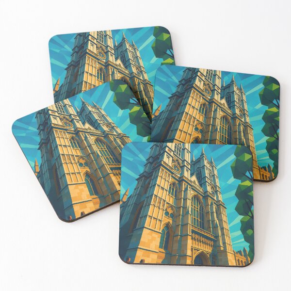 Item preview, London WESTMINSTER ABBEY – Icon in Motion (Pop Art Travel Poster and Greeting Card) designed and sold by Earth Celebration Designs.