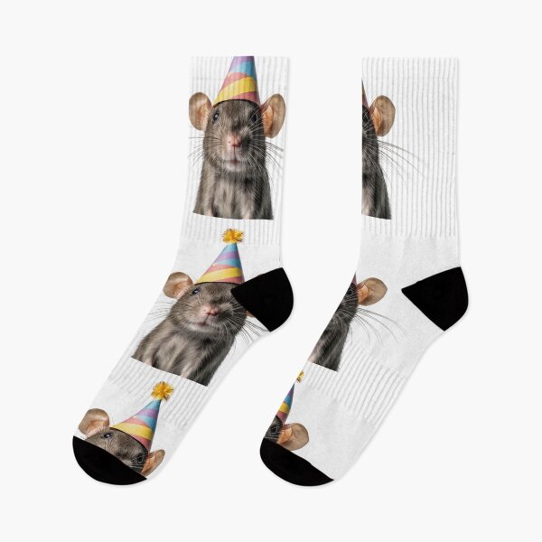 Artikelvorschau, Süße Ratte mit Partyhut Geburtstagsfeier entworfen und verkauft von LazyOwlStore.