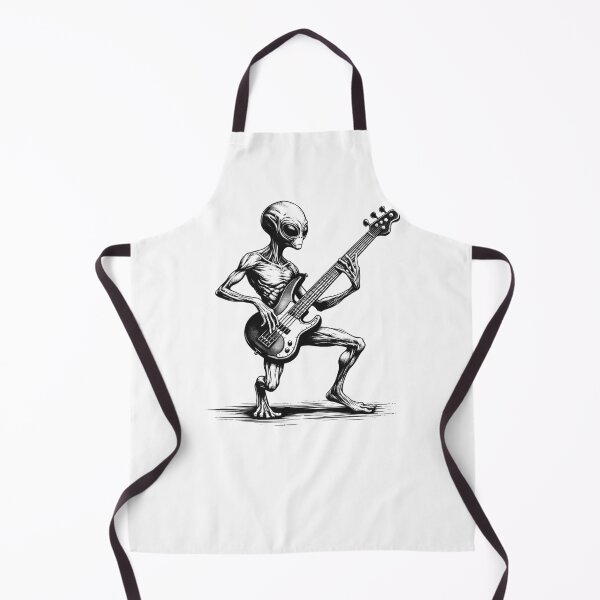 Item preview, Alien Guitarist Rock Bass Guitar Lover Rocker Bassist Weird designed and sold by Kimberley King Art King Art.