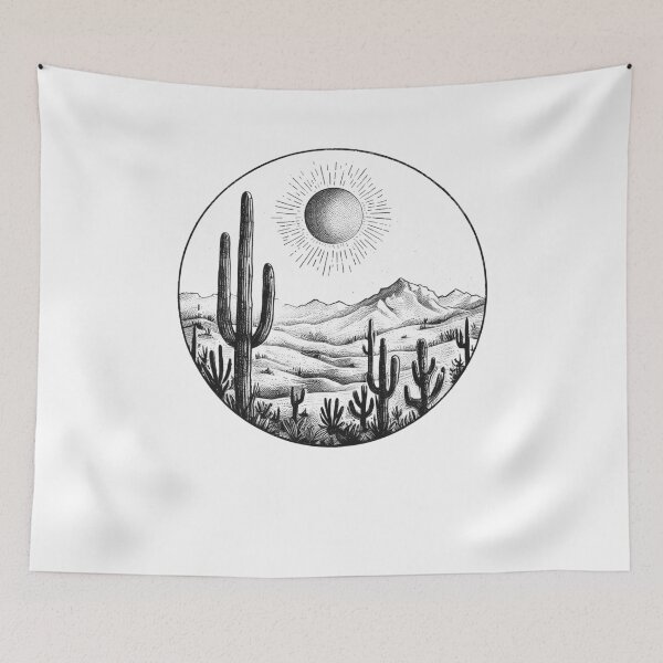 Item preview, Desert Cactus Plants Adventure Arizona Cactus Scene designed and sold by Kimberley King Art  King Art.