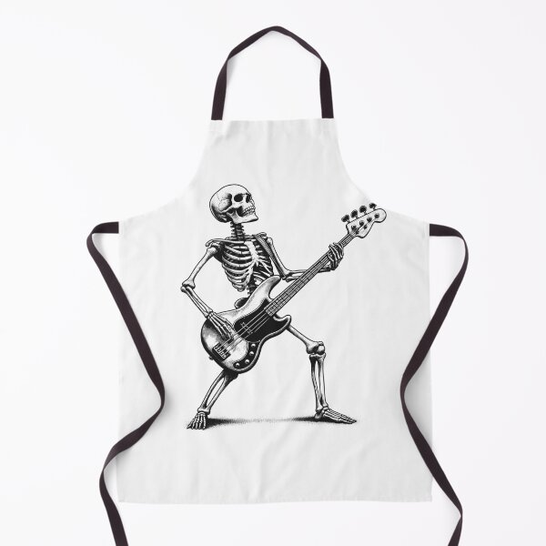 Item preview, Skeleton Guitarist Rock Bass Guitar Lover Rocker Bassit designed and sold by Kimberley King Art King Art.