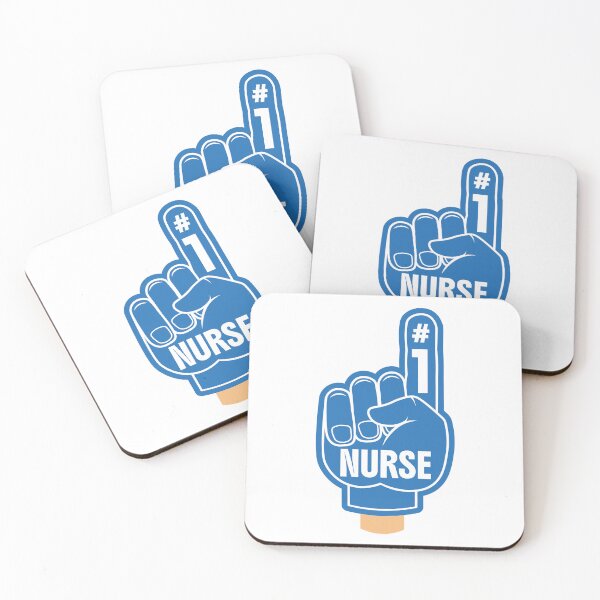 Item preview, Retro Funny Nurse Number One Blue Foam Finger designed and sold by Art-of-Rory.