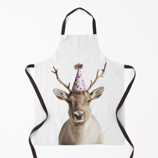 Item preview, Cute Reindeer with Party Hat Birthday Celebration designed and sold by LazyOwlStore.