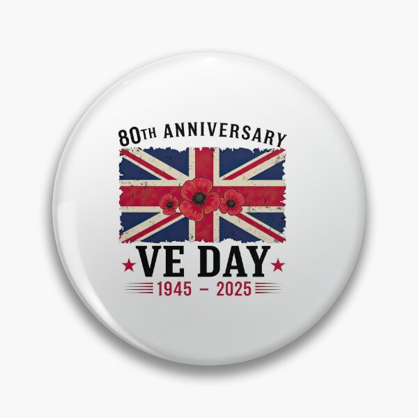 Item preview, VE Day 80th Anniversary, UK Flag designed and sold by anselmnacht.