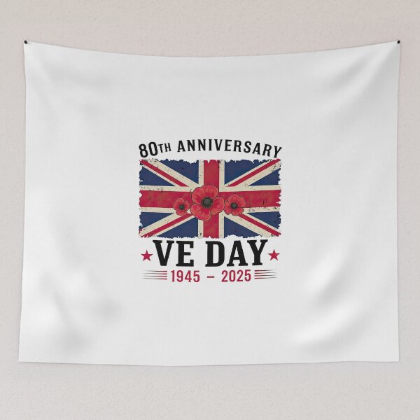 Aperçu de l'œuvre 80e anniversaire de la Victoire en Europe, drapeau britannique créée et vendue par anselmnacht.