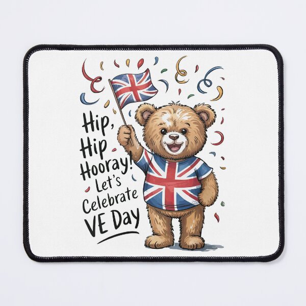 Item preview, VE Day, 80th Anniversary, Cute Bear, Celebrate Victory in Europe designed and sold by anselmnacht.