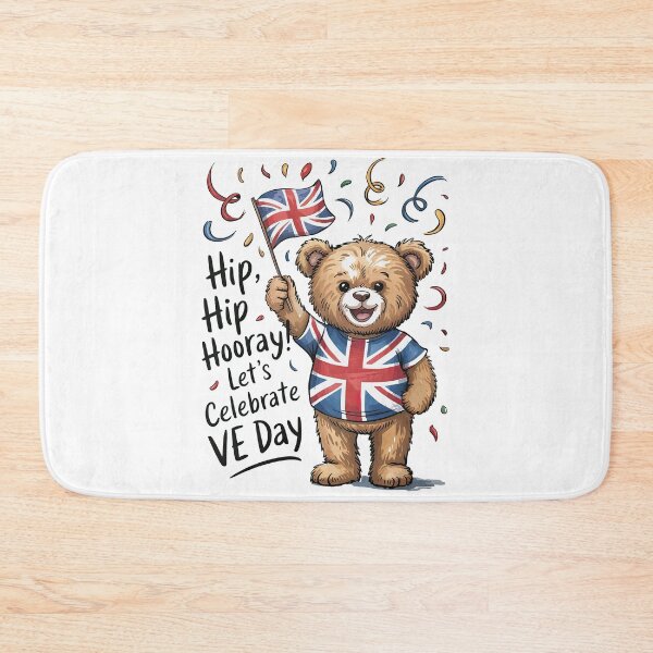 Item preview, VE Day, 80th Anniversary, Cute Bear, Celebrate Victory in Europe designed and sold by anselmnacht.