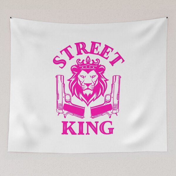 Item preview, Street King Lion – Crown & Pistols designed and sold by UNK-Fatigues.