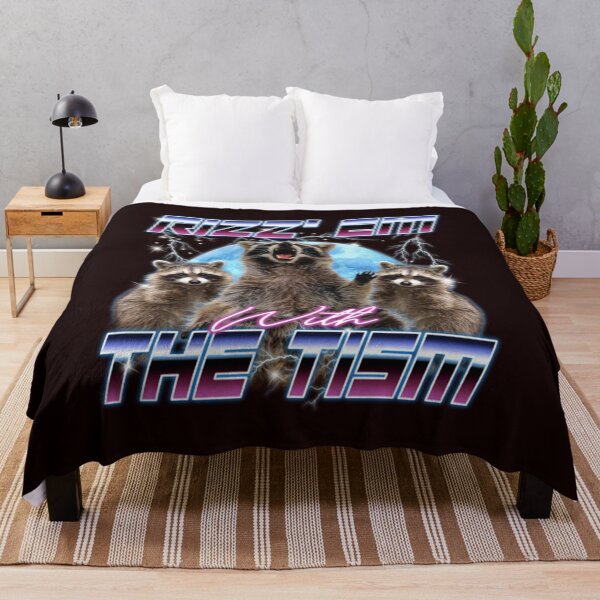 Item preview, Rizz Em With the Tism Meme - Funny Autism Racoon in vintage 90s bootleg style designed and sold by Becki-Studio.