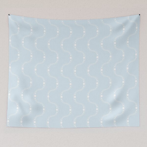 Item preview, Wave stripe coastal pastel blue designed and sold by LisaLeQuelenec.