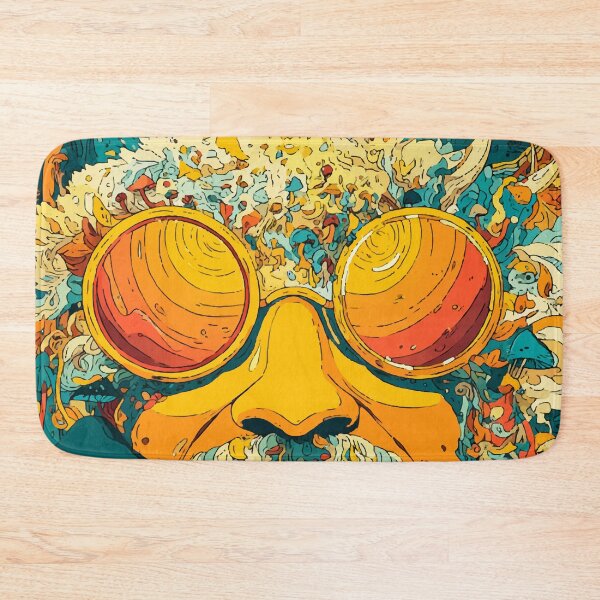 Artikelvorschau, Lächelnder psychedelischer Pilz – Trippy Blacklight Hippie Poster entworfen und verkauft von Moss and Moon Studio.