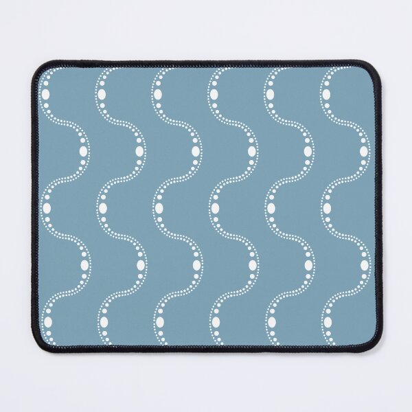 Item preview, Wave stripe mid blue designed and sold by LisaLeQuelenec.