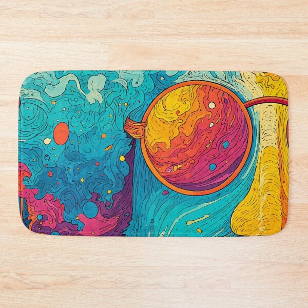 Artikelvorschau, Lächelnder psychedelischer Pilz – Trippy Blacklight Hippie Poster entworfen und verkauft von Moss and Moon Studio.