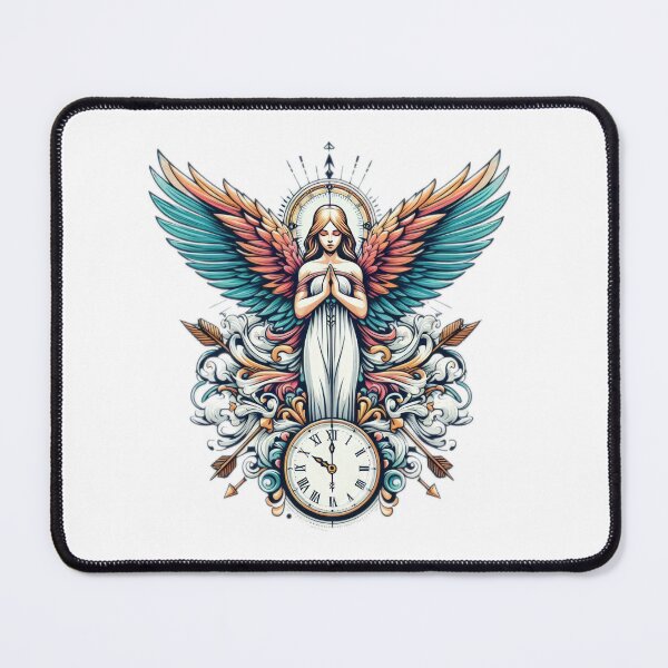 Item preview, Superhero angel with a clock ,Angel,angel art,divine power designed and sold by Expressions-Sel.