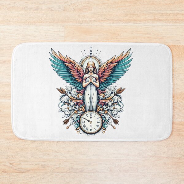 Item preview, Superhero angel with a clock ,Angel,angel art,divine power designed and sold by Expressions-Sel.