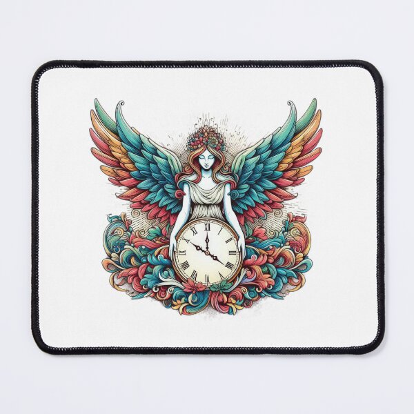 Item preview, Superhero colorful angel with a clock ,Angel,angel art,divine power designed and sold by Expressions-Sel.