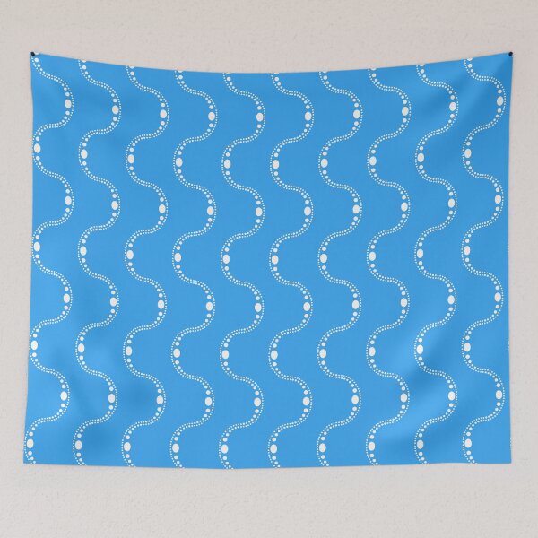 Item preview, Wave stripe bright blue designed and sold by LisaLeQuelenec.