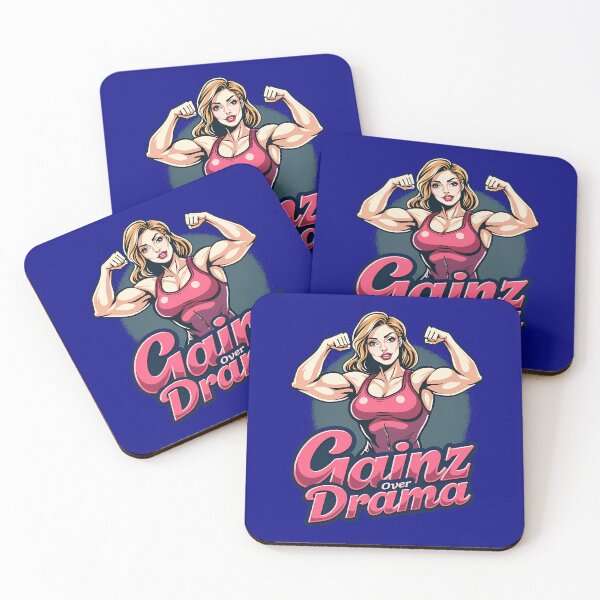 Item preview,  Gainz Over Drama – Strong Woman Fitness Motivation Design designed and sold by Jason123za.